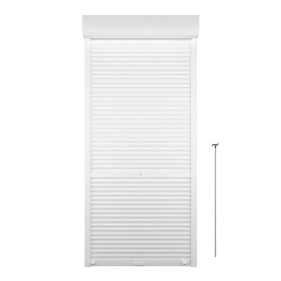 Volet roulant tirage direct recoupable - Aluminium blanc - 220x100cm