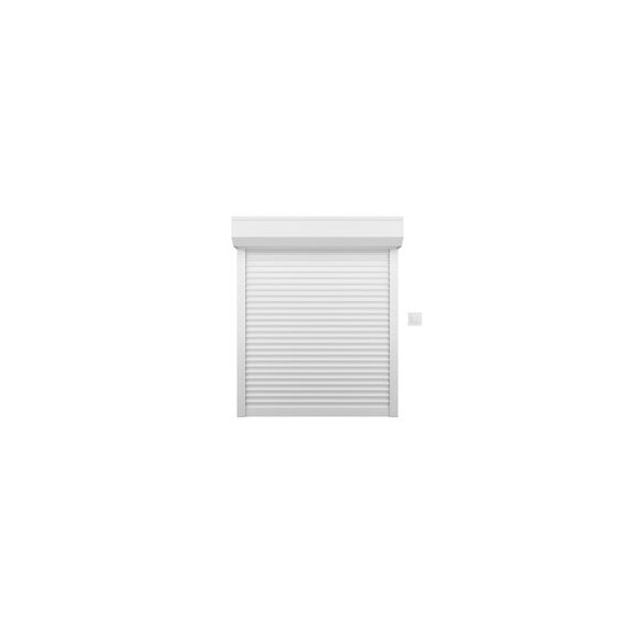 Volet roulant electrique moteur filaire - PVC blanc - 140x120