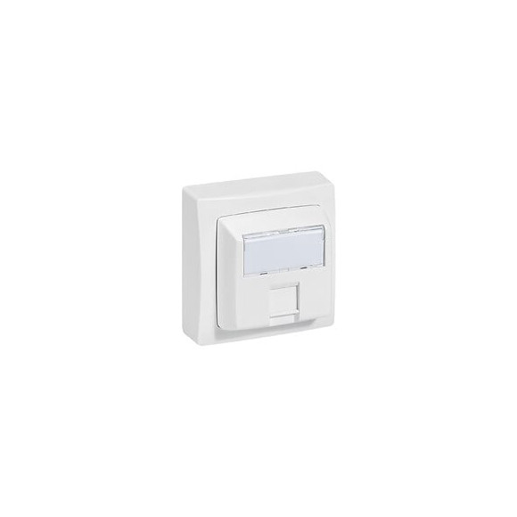 Prise RJ45 multimédia catégorie 5e FTP Appareillage Saillie - blanc