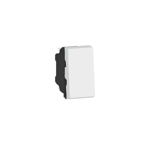 Poussoir Mosaic Easy-Led 6A 1 module - blanc