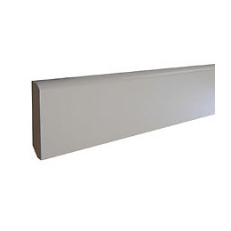 Plinthe arrondie MDF Revêtu blanc 10x70 L.2.40m