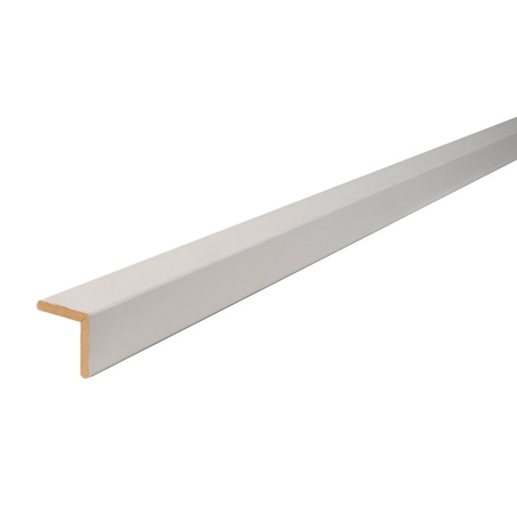 Angle MDF Revêtu Papier Blanc 23x23 2.40m