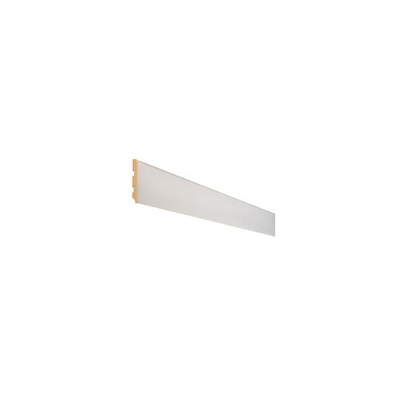 Plinthe Parquet cache-fils MDF Blanc 14x80 L.2.44m