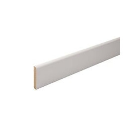 Plinthe arrondie MDF Blanc 10x70 L.2.44m