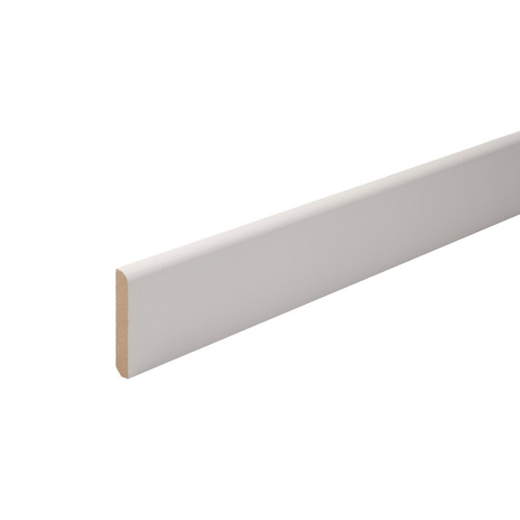 Plinthe arrondie MDF Blanc 10x70 L.2.44m