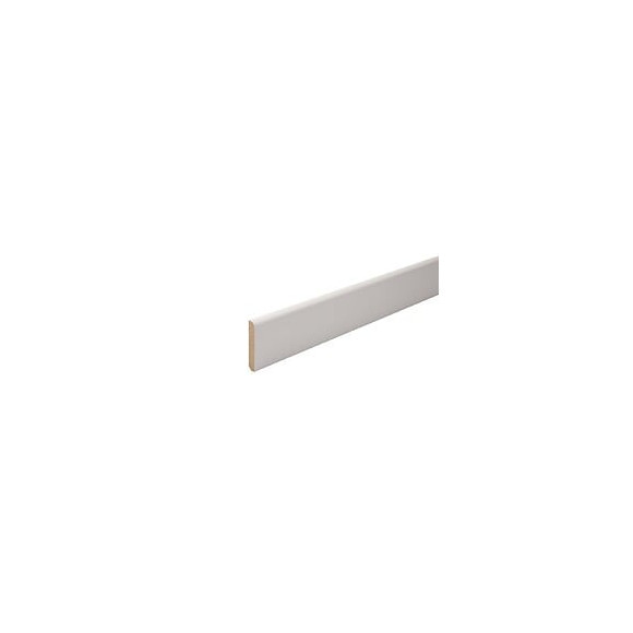 Plinthe arrondie MDF Blanc 10x100 L.2.44m