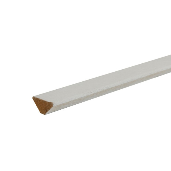 Contre-plinthe MDF Blanc 17x17 L.2.44m