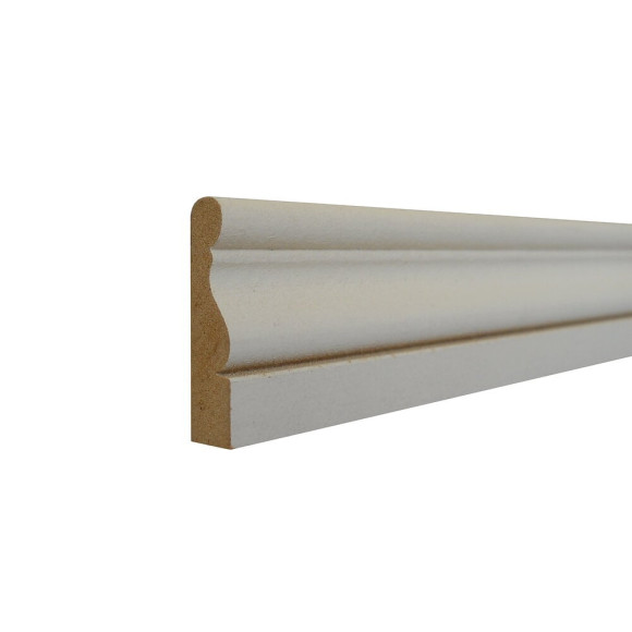 Chambranle LXVI doucine MDF blanc 10x38 L.2.44m