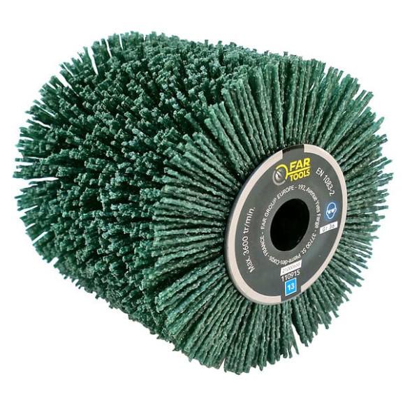 Brosse nylon abrasifs grain 36 D120mm-L100mm