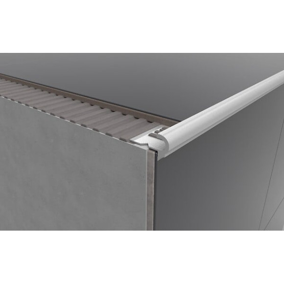 Profile nez de marche 13mm ndm versailles alu argent mat 2m50