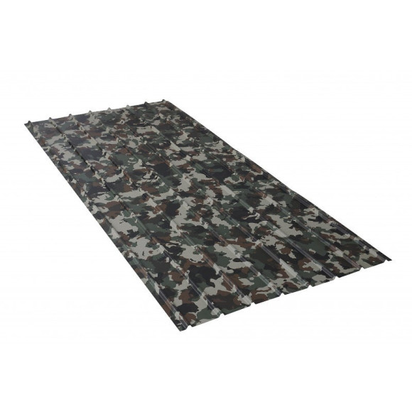 Plaque nervurée acier laqué 2000 X 910 X 040 MM Camouflage E : 040 mm l : 910 mm L : 2000 mm