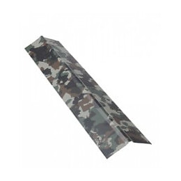 Faîtière double pan 1 m pour plaque nervurée acier laqué Camouflage L : 1 m