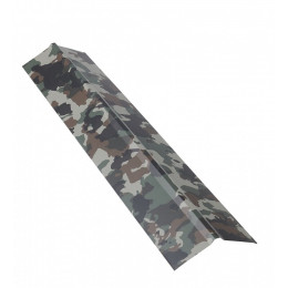 Faîtière double pan 1 m pour plaque nervurée acier laqué Camouflage L : 1 m