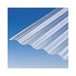 Plaque PVC petites ondes transparent 2  x  090 m