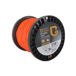 Bobine fil débroussailleuse nylon rond - Orange - 2mmx121m