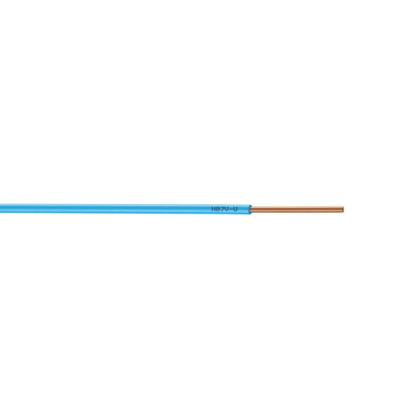 Câble électrique H07VU 1.5mm2 bleu - L.25m