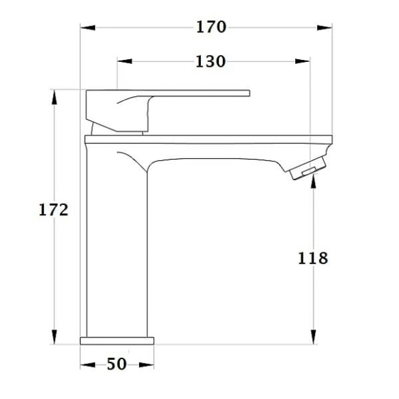 Mitigeur de Lavabo Gris Métal NYTIA by Eurosanit