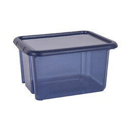 Boite de rangement FUNNY BOX 30 litre bleu profond acidulé