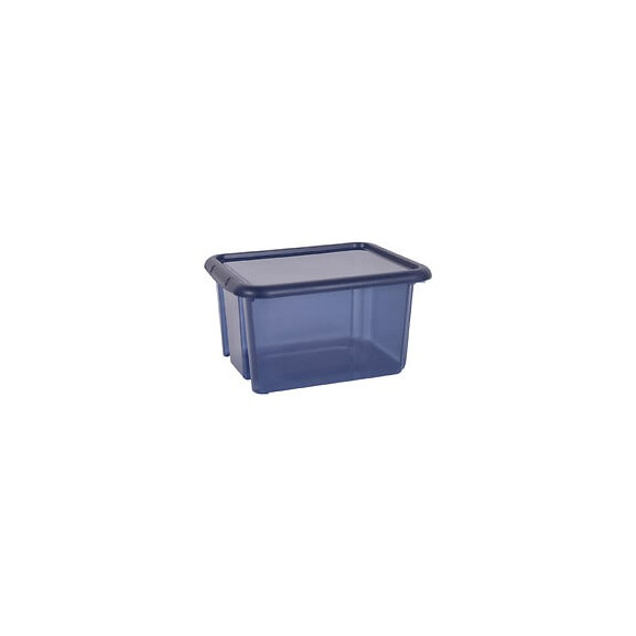 Boite de rangement FUNNY BOX 30 litre bleu profond acidulé