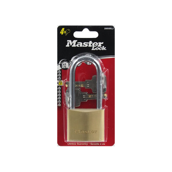 Cadenas à  clé laiton massif 50mm anse d.8xh.64mm 6 goupilles