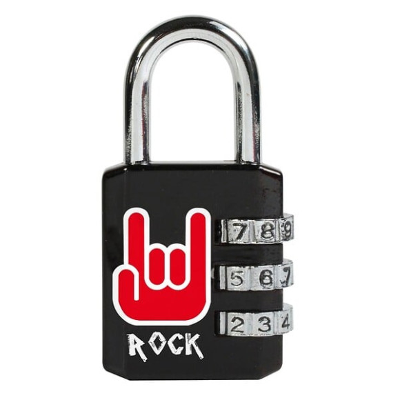 Cadenas à  combin programmable de 30mm motif rock