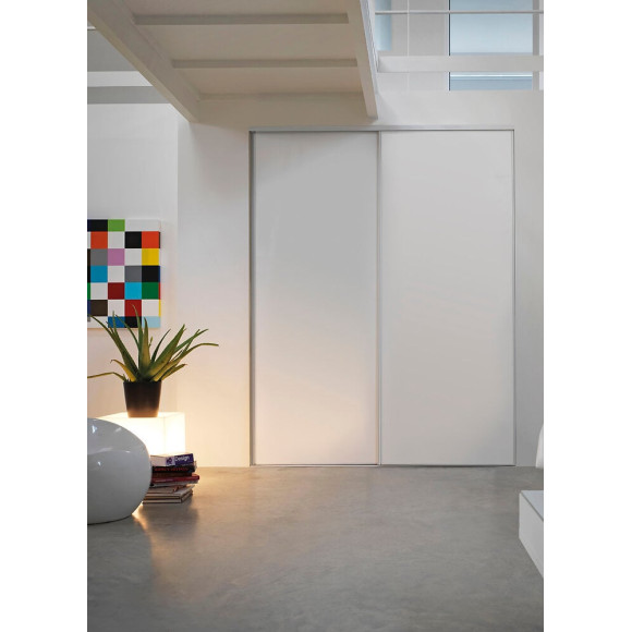 Porte de placard pack 2 vantaux - Blanc - 180x250cm