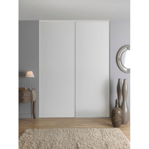 Pack 2 portes blanc largeur 1200 mm