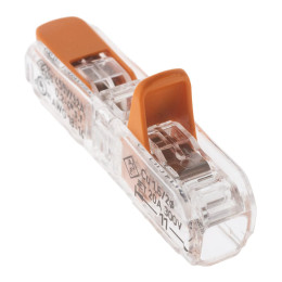 Lot de 10 bornes à  leviers IN LINE S221 - Conducteurs 0.2 à  4mm² max - Orange - Wago