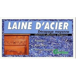 ETUI 200G LAINE D ACIER DECAPAGE MOYENNE