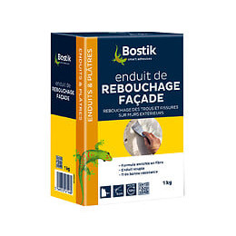 Enduit de rebouchage façade poudre 1 kg BOSTIK