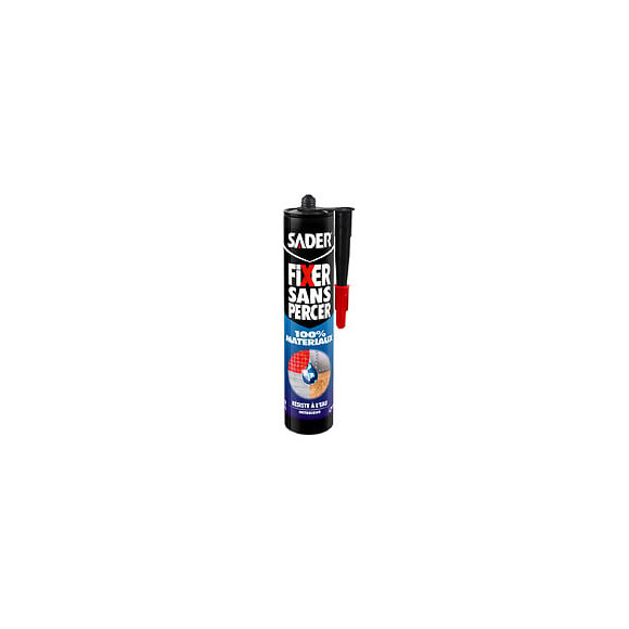 Sader fixer sans percer 100% materiaux cartouche 290ml