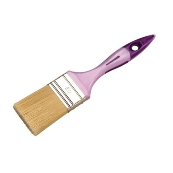 Pinceau plat bi-mat peinture velours largeur 40mm