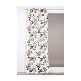 Rideau CANOPEE 140x260cm jaune curry