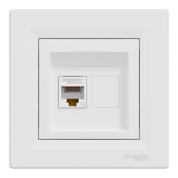 Asfora - Prise RJ45 cat. 5 STP - Blanc