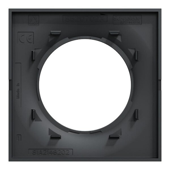 Odace Styl -  plaque anthracite - 1 poste