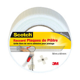 Raccord Plaques de Plâtre Blanc 50mx48mm