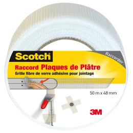 Raccord Plaques de Plâtre Blanc 50mx48mm