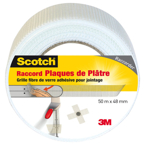 Raccord Plaques de Plâtre Blanc 50mx48mm