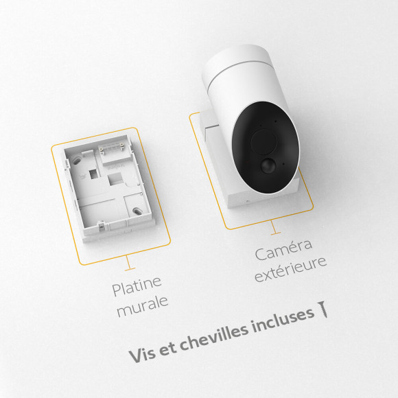 Somfy 2401560 - Outdoor Camera blanche caméra surveillance extérieure