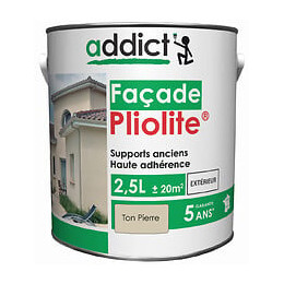 Peinture façade pliolite ton pierre ADDICT 25L