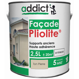 Peinture façade pliolite ton pierre ADDICT 25L