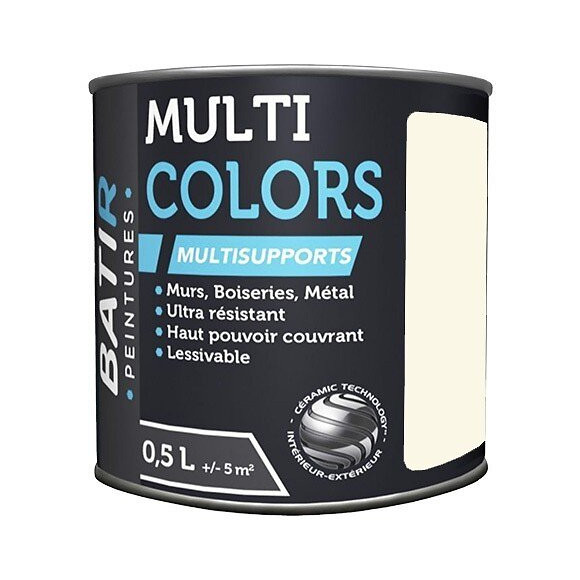 RECA Peintures Multi Colors Blanc Crème Mat Poudré 05 L