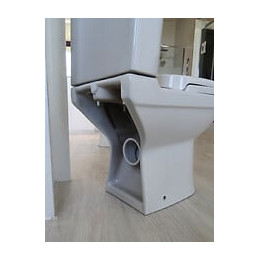 Pack WC CLAIN bride Sortie Horizontale - H758xl346x595cm - Céramique blanche