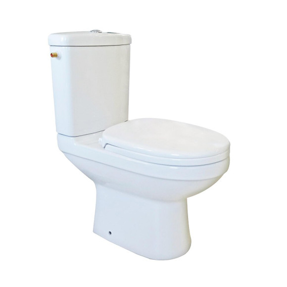 Pack WC CLAIN bride Sortie Horizontale - H758xl346x595cm - Céramique blanche