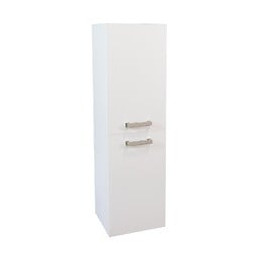 Colonne de Salle de Bain SMART - A suspendre - 2 Portes - 35cm - Finitions Blanc