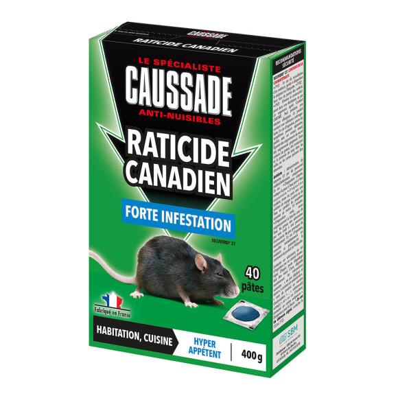 Raticide canadien forte infestation 400g