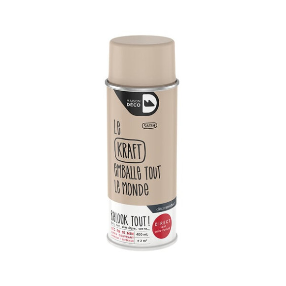 Peinture aérosol Relook Tout - kraft - Satin - 400ml