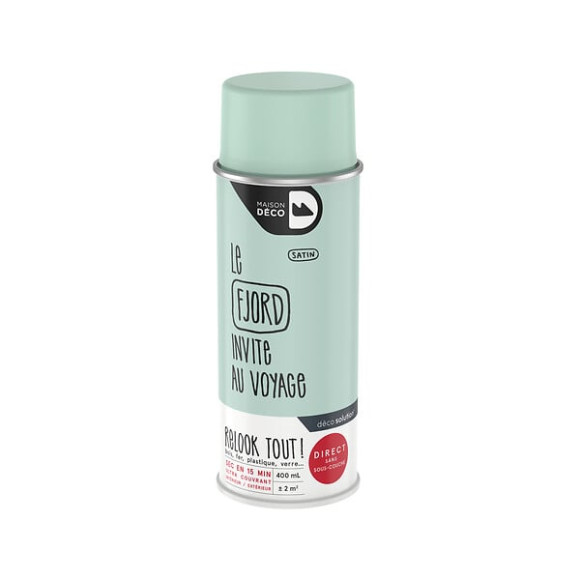 Peinture aérosol Relook Tout - Fjord - Satin - 400ml