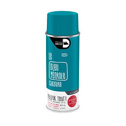 Peinture aérosol Relook Tout - Bleu pétrole - Satin - 400ml