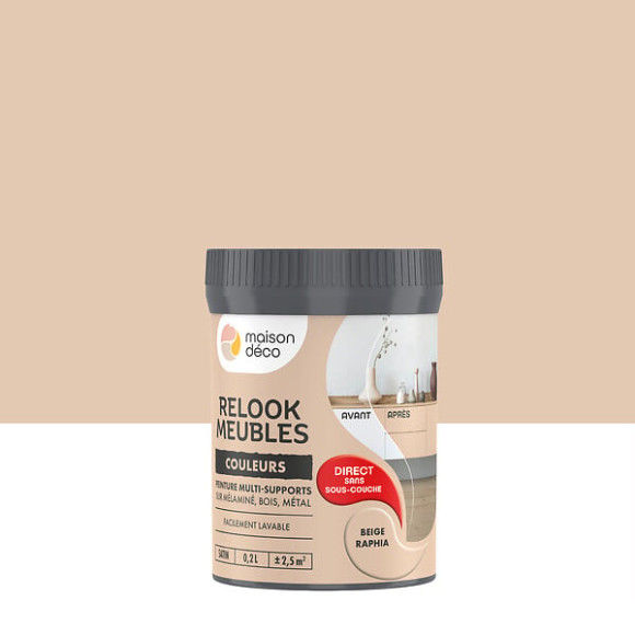 Peinture Relook Meubles - Beige Raphia - 02L